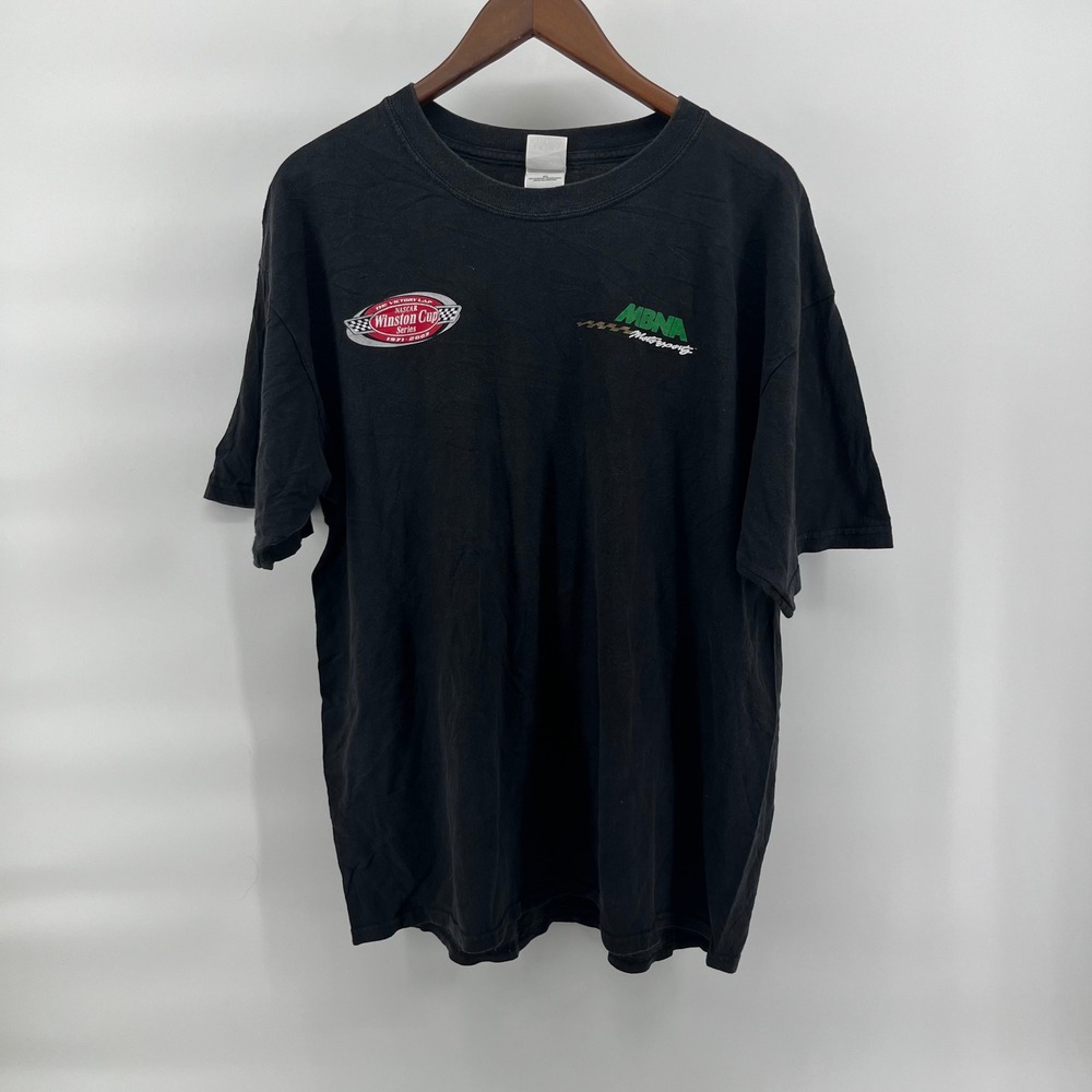 Vintage NASCAR Winston Cup Series Rubbin Is Racin T-Shirt Black XL MBNA Gildan